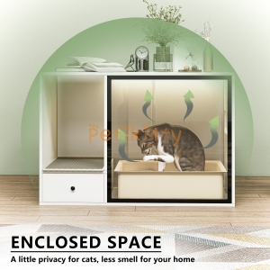 Cat Litter Box Enclosure Cat Cabinet For